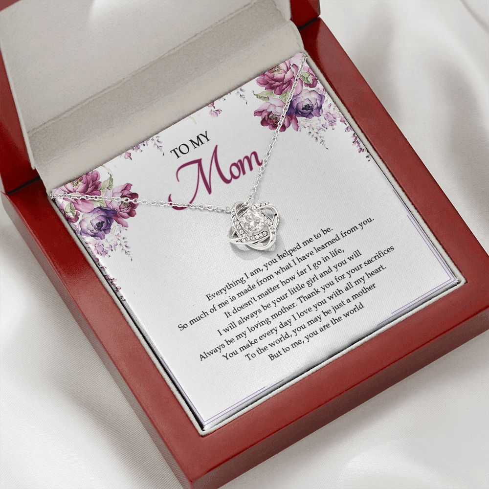 To My Mom You Are The World To Me Necklace SO25V