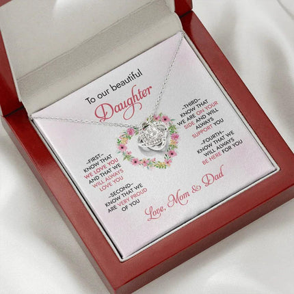 To Our Daughter - We Will Always Love You - Necklace SO95 - Charming Present