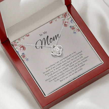 To My Mom You Are The World To Me Necklace SO81 - Charming Present