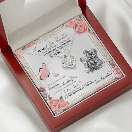 To My Granddaughter - I AM Right There In Your Heart - Necklace DR15 - Charming Present