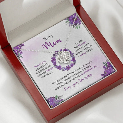 To My Mom - You Will Always Be My Loving Mom - Necklace SO99 - Charming Present