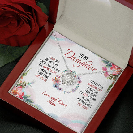 To My Daughter May You Always Feel Loved - Necklace SO34V - Charming Present