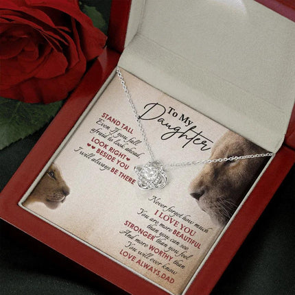 To My Daughter - Never Forget How Much I Love You - Necklace SO78V - Charming Present