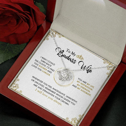To My Badass Wife - You Are My Life - Necklace SO145V - Charming Present
