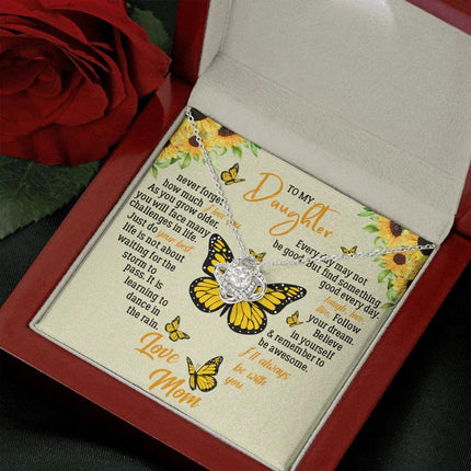 To My Daughter - Never Forget How Much I Love You - Necklace SO121T - Charming Present