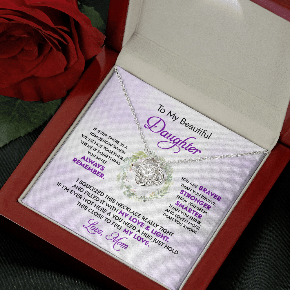 To My Beautiful Daughter - My Love And Light - Necklace DR18v2