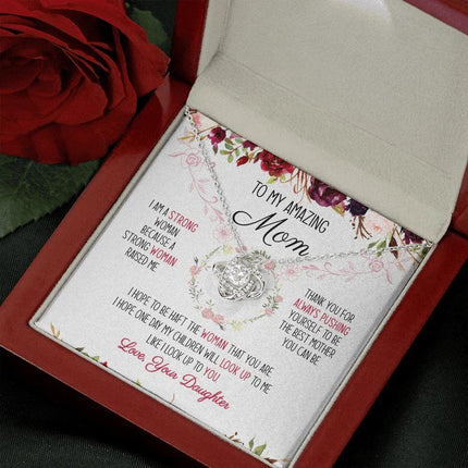 To My Amazing Mom You're The Best Mom Ever Necklace SO51V1 - Charming Present