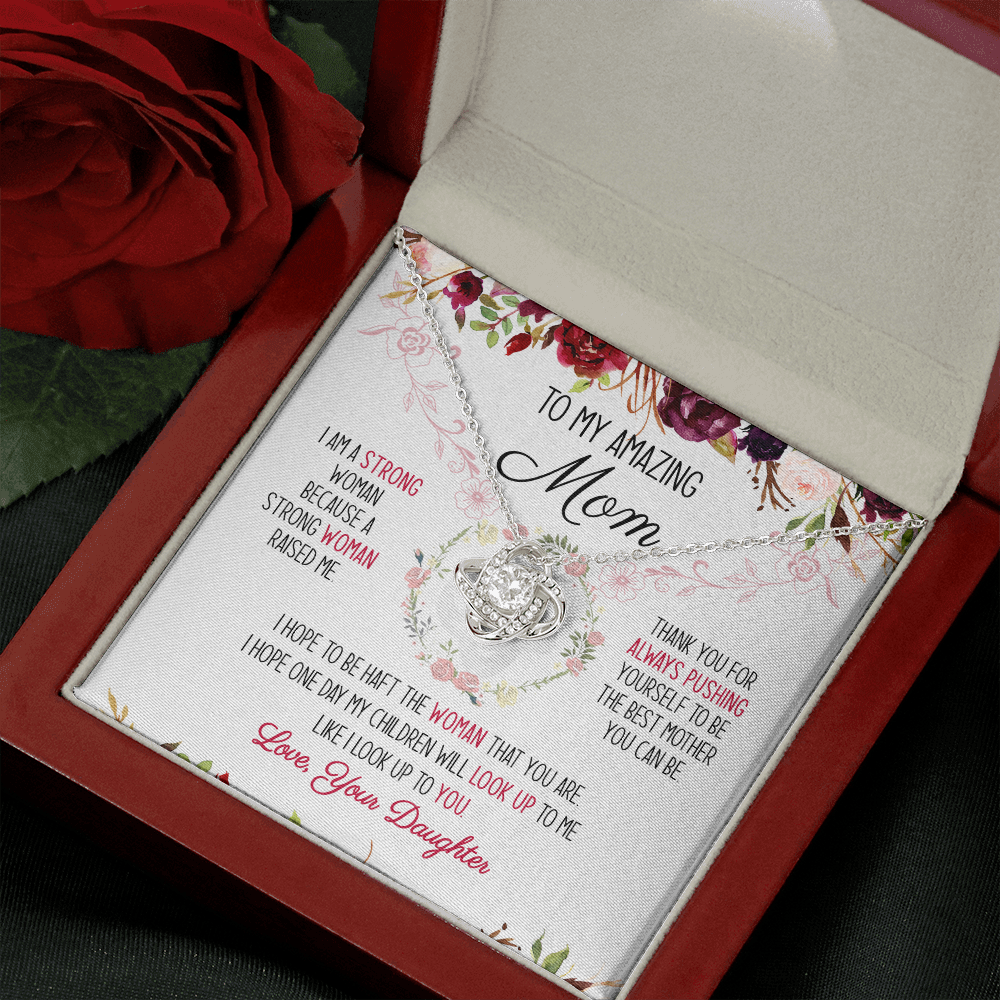 To My Amazing Mom You're The Best Mom Ever Necklace SO51V1