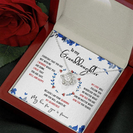 To My Granddaughter My Love For You Is Forever - Necklace SO35T - Charming Present