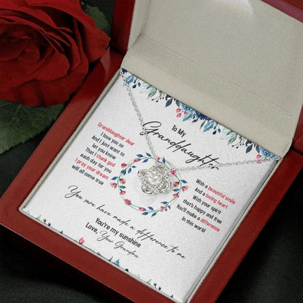 To My Granddaughter I Pray Your Dream Will All Come True - Necklace SO36T - Charming Present