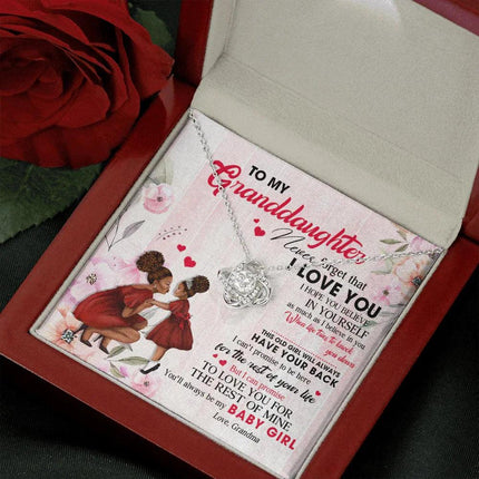 To My Granddaughter - You Will Always Be My Baby Girl - Necklace DR09 - Charming Present