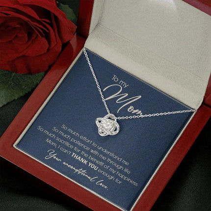 To My Mom I Can't Thank You Enough Necklace SO10T - Charming Present