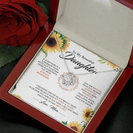 To My Beautiful Daughter - You Are Braver Than You Believe - Necklace SO18V - Charming Present