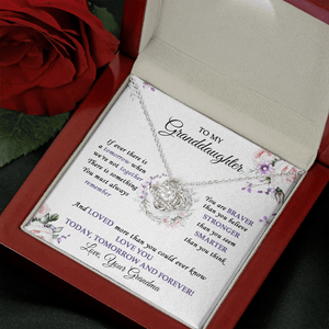 To My Granddaughter Love You Today, Tomorrow And Forever - Necklace SO32V