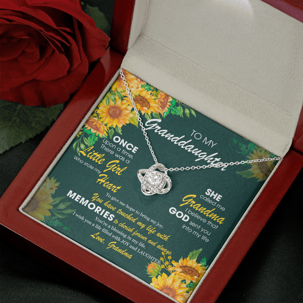 To My Granddaughter - God Sent You Into My Life - Necklace DR12