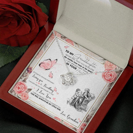To My Granddaughter - I AM Right There In Your Heart - Necklace DR15 - Charming Present