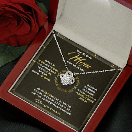 To The Best Mom - Happy Mother's Day The Person I Looked Up To - Necklace SO41Tv2 - Charming Present
