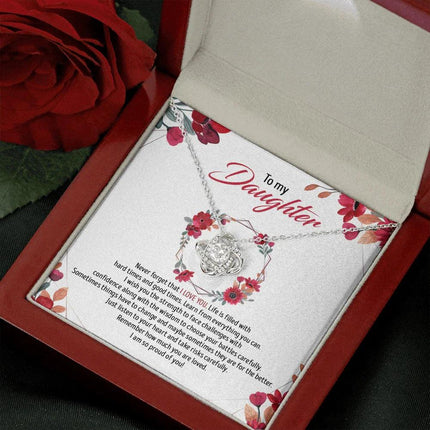 To My Daughter - Remember How Much You Are Loved - Necklace SO82T - Charming Present