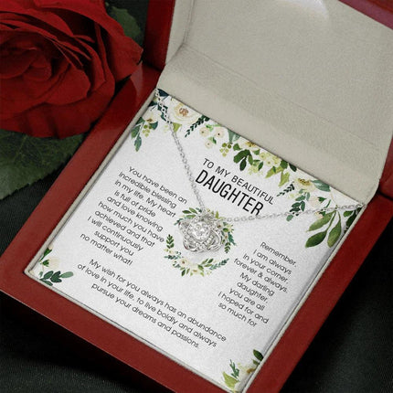 To My Beautiful Daughter - You're An Incredible Blessing - Necklace SO148V - Charming Present