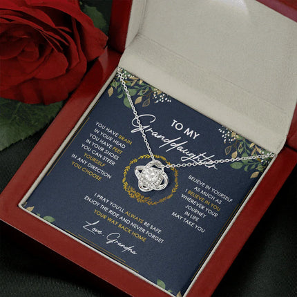 To My Granddaughter Never Forget Your Way Back Home - Necklace SO33V - Charming Present