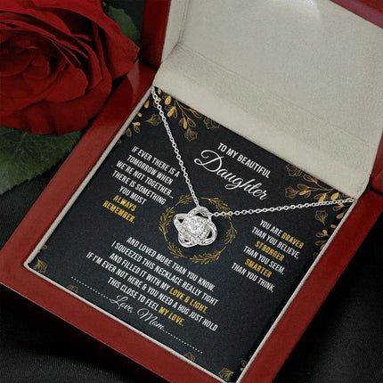 To My Beautiful Daughter - You Are Braver Than You Believe - Necklace SO40V - Charming Present