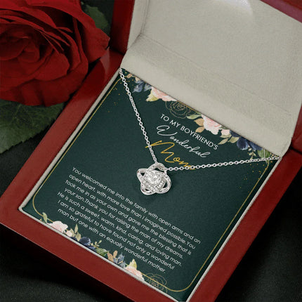 To My Boyfriend's Mom Thank You For Raising The Man Of My Dreams Necklace SO22V - Charming Present