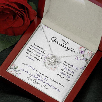 To My Granddaughter Love You Today - Tomorrow And Forever - Necklace SO32V1 - Charming Present