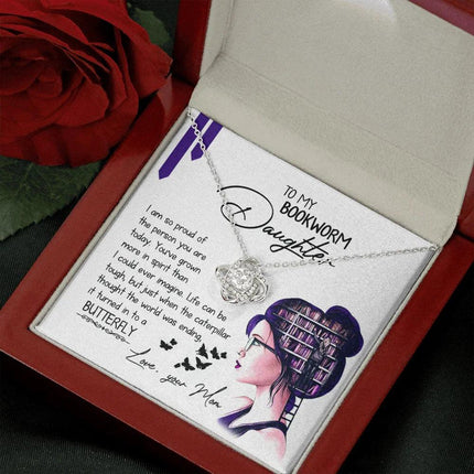 To My Bookworm Daughter - So Proud Of You - Necklace KT22 - Charming Present