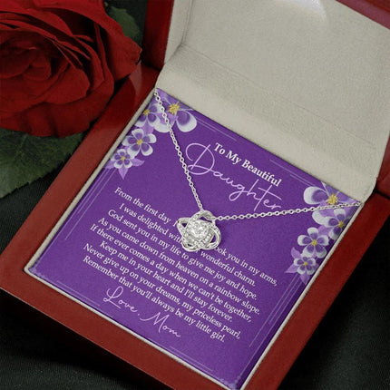 To My Beautiful Daughter - You'll Alway Be My Little Girl - Necklace SO76V - Charming Present