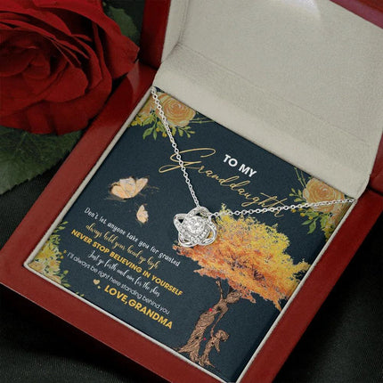 To My Granddaughter - Always Hold Your Head Up High - Necklace DR13 - Charming Present