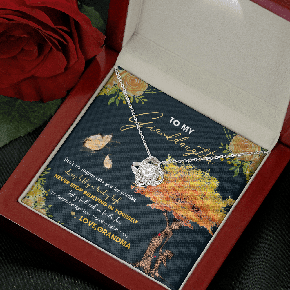 To My Granddaughter - Always Hold Your Head Up High - Necklace DR13