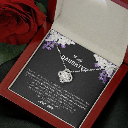 To My Daughter - Believe Deep In Your Heart - Necklace DR03 - Charming Present