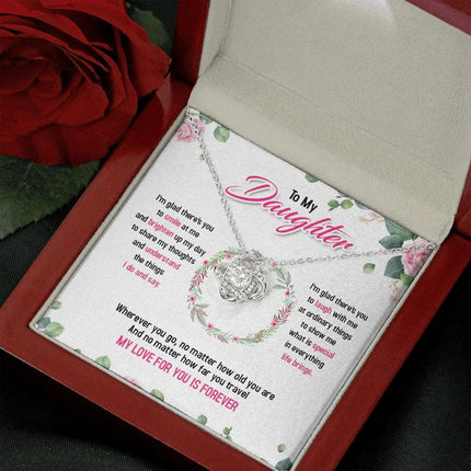 To My Daughter My Love For You Is Forever - Necklace SO37T - Charming Present