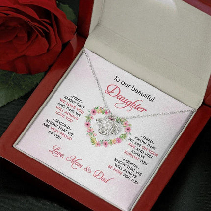To Our Daughter - We Will Always Love You - Necklace SO95 - Charming Present