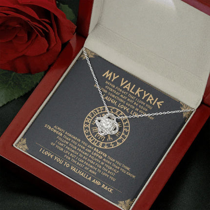 To My Daughter - Never Forget That I Love You To Valhalla - Viking Necklace SO111T - Charming Present