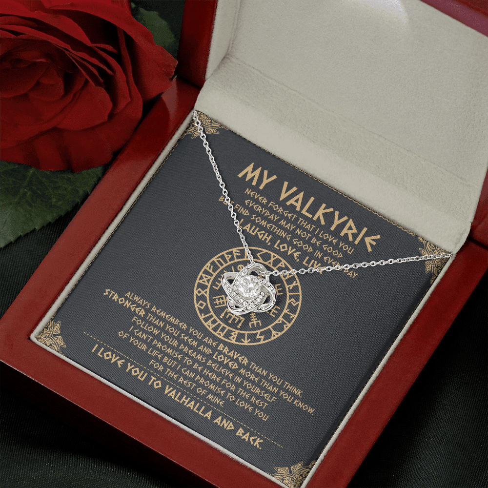 To My Daughter - Never Forget That I Love You To Valhalla - Viking Necklace SO111T