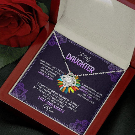 To My Daughter - Never Forget That I Love You - Hippie Necklace SO114T - Charming Present