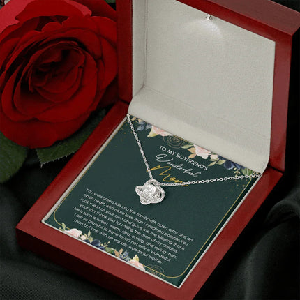 To My Boyfriend's Mom Thank You For Raising The Man Of My Dreams Necklace SO22V - Charming Present