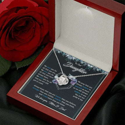 To Our Daughter We Love You Mom & Dad - Necklace SO47T - Charming Present