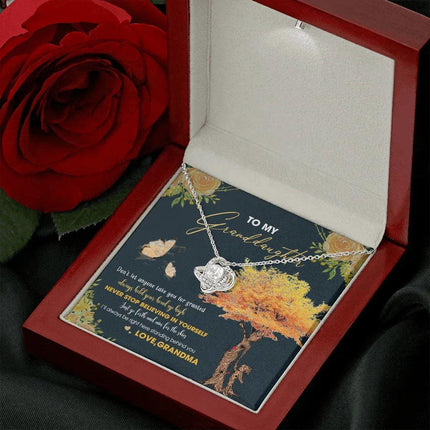 To My Granddaughter - Always Hold Your Head Up High - Necklace DR13 - Charming Present