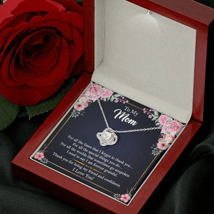To My Mom - Thank You For Being My Friend and Confidante - Necklace SO105V - Charming Present