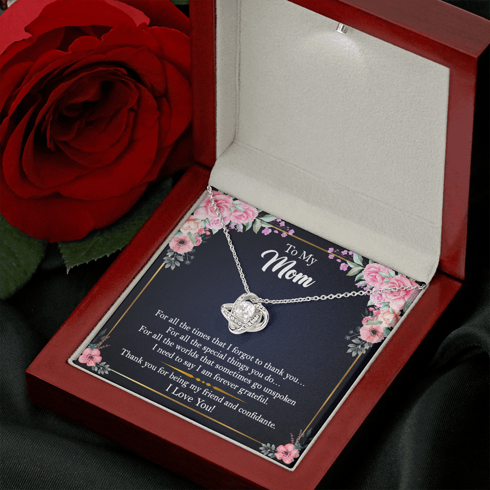 To My Mom - Thank You For Being My Friend and Confidante - Necklace SO105V