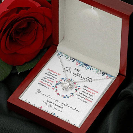 To My Granddaughter I Pray Your Dream Will All Come True - Necklace SO36T - Charming Present