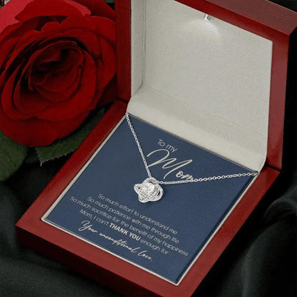 To My Mom I Can't Thank You Enough Necklace SO10T - Charming Present