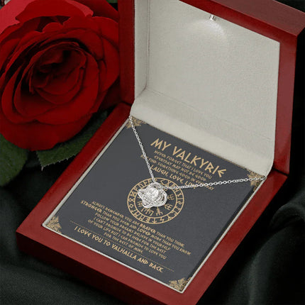 To My Daughter - Never Forget That I Love You To Valhalla - Viking Necklace SO111T - Charming Present