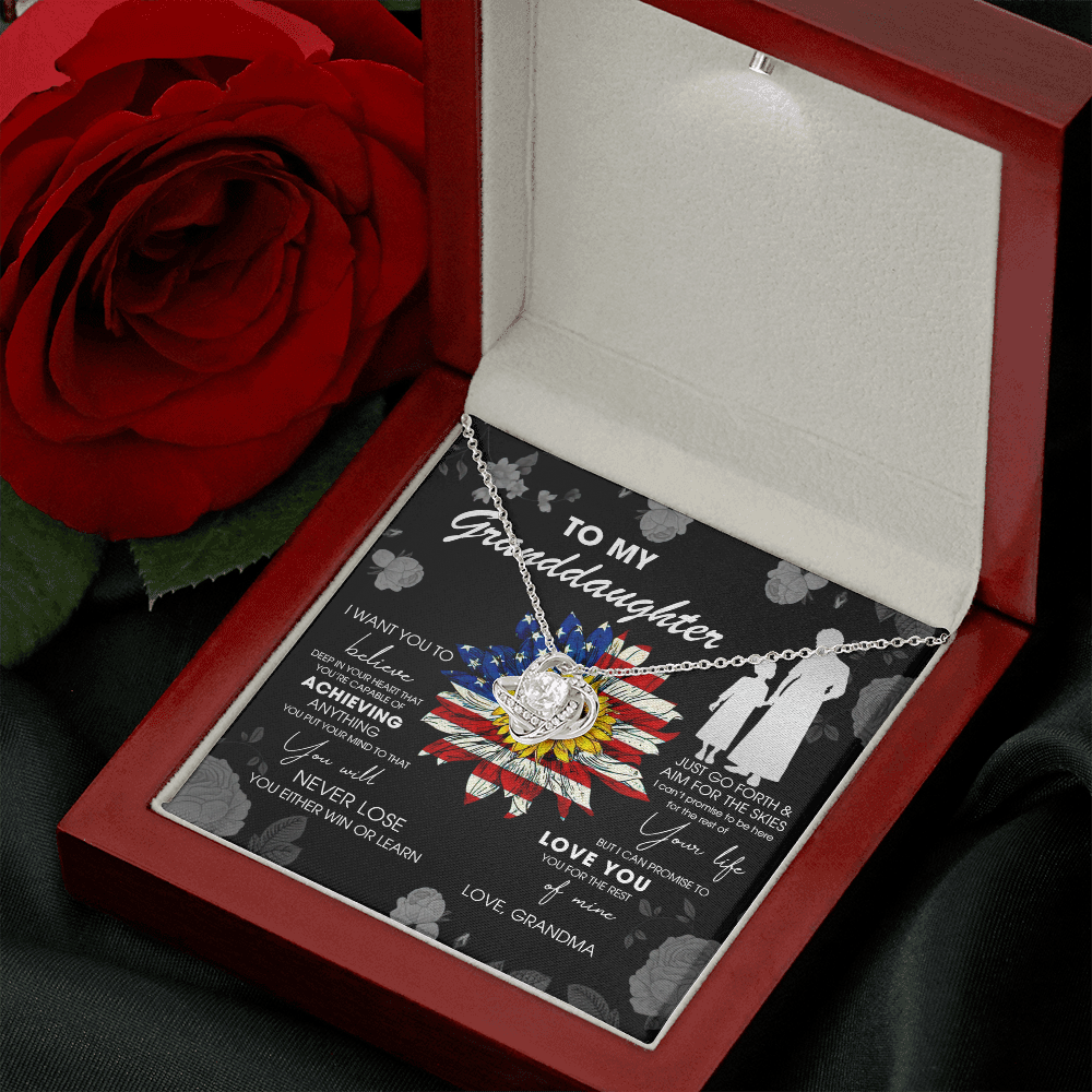 To My Granddaughter - Just Go Forth & Aim For The Skies - Necklace DR08