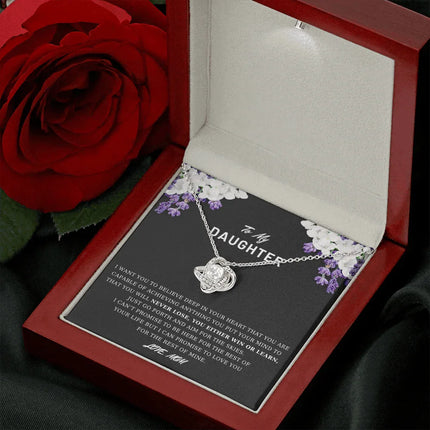 To My Daughter - Believe Deep In Your Heart - Necklace DR03 - Charming Present
