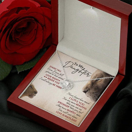 To My Daughter - Never Forget How Much I Love You - Necklace SO78V - Charming Present