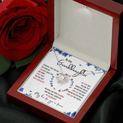 To My Granddaughter My Love For You Is Forever - Necklace SO35T - Charming Present