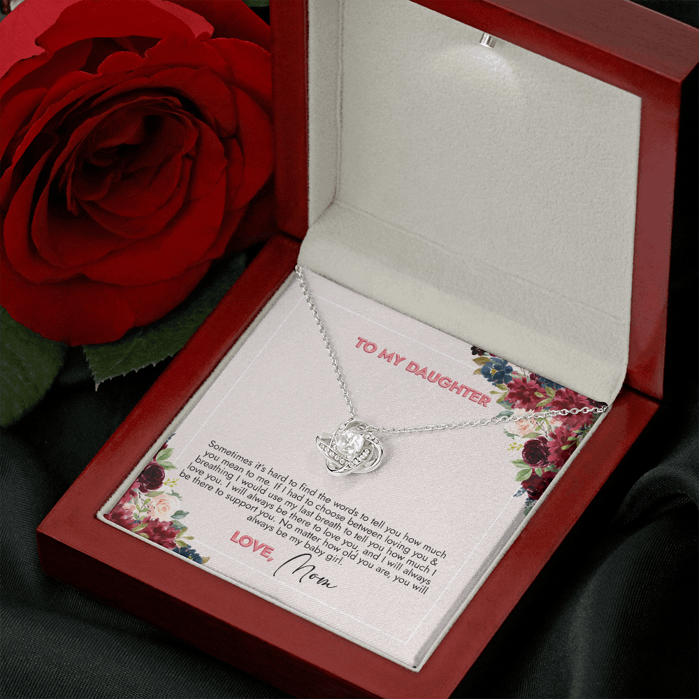 To My Daughter You Will Always Be My Girl Necklace SO73
